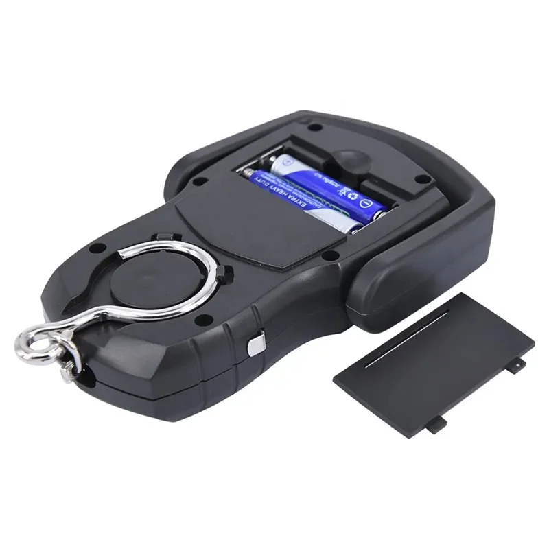50Kg Hanging Scale with Ruler Digital Portable Fish Hook Electronic Weighting Luggage Scale LED Display Balance