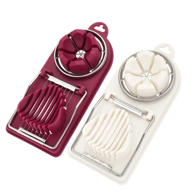 Wholesale 403 Stainless Steel Egg Slicer Kitchen Accessories Gadgets Tools Multifunction Eggs Cutter