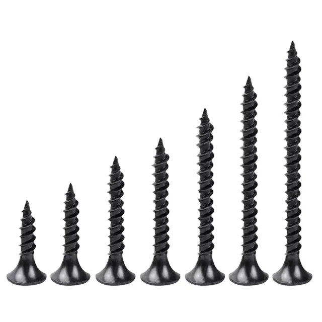 Factory Direct Customn Black Phosphated Steel Screw for Wood Full Thread Bugle Head Drywall Screw
