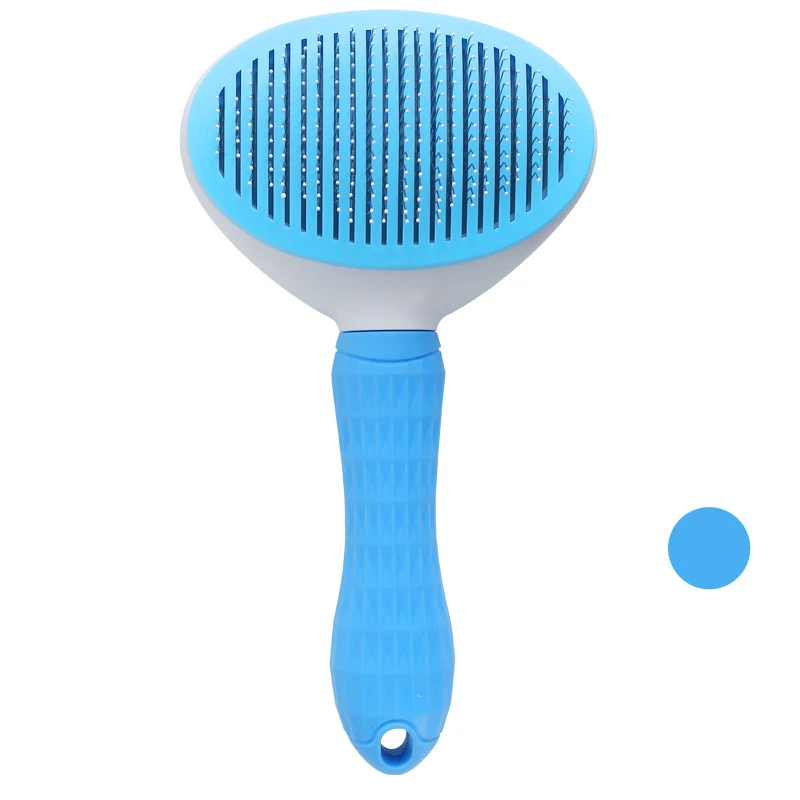 Selfcleaning Flea Comb For Dogs Grooming Toll Automatic Pet Cat Hair Brush Trimmer//
