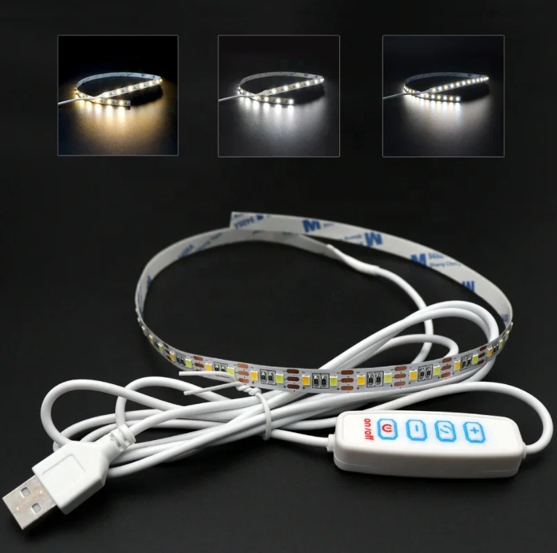 5V Led Light Color Dimmer Switch Matching Charging Cord Inline Switch On Off Male USB Power Cable