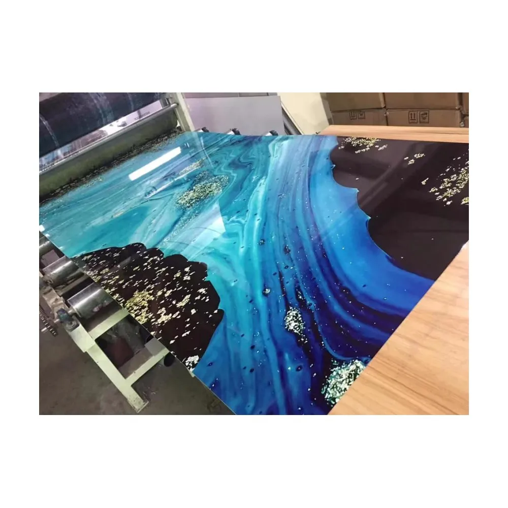 China New Building Materials Waterproof Bathroom Wall Covering Panels White Marble PVC Wall Cladding UV Sheets