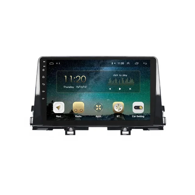 HD touch screen Android 10.0 multimedia system Radio stereo GPS car navigation player For Kia Picanto  2017-2019