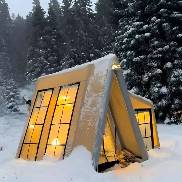 Air Tent Household Family Outdoor Two-Room Waterproof Inflatable House Inflatable Camping Tent