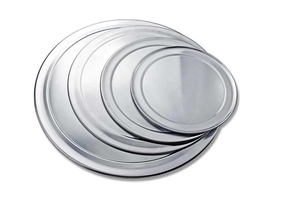 New Star Foodservice Pizza Pan/Tray, Wide Rim, Aluminum, 16 Inch