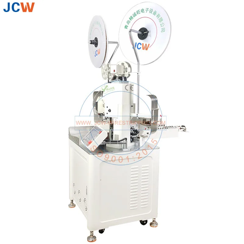 JCW-CST02 Fully automatic wire cutting and crimping  cable stripping  two sides terminal pressing USB machine