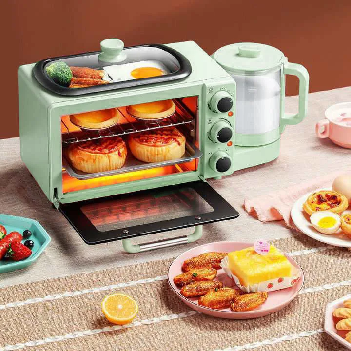 2024 Three in One Breakfast Machine Household Biscuit  Breakfast Cake  Baking  Cake Machine Hot Sell