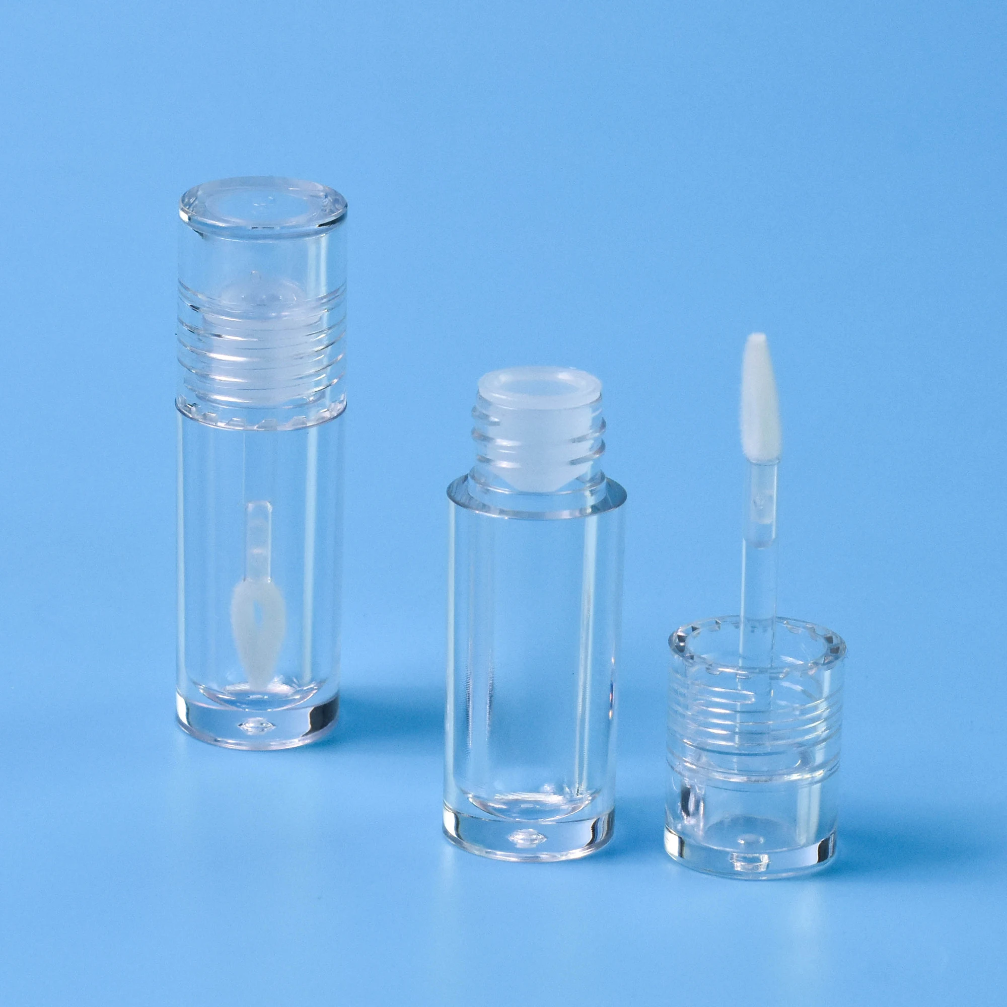 Hot Sell Fully Transparent Empty Tube Lip Gloss Packaging Tubes Oil Custom Logo Lipgloss and