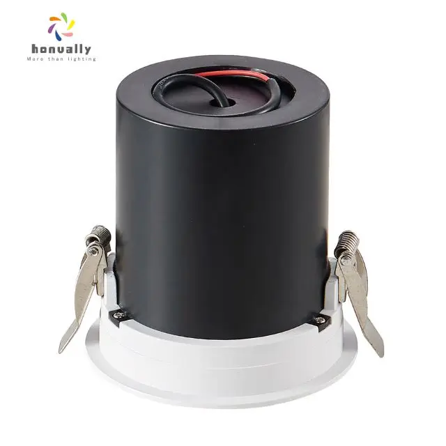 White Recessed Adjustable LED Downlight 12W stretching spot lighting round stretch downlight