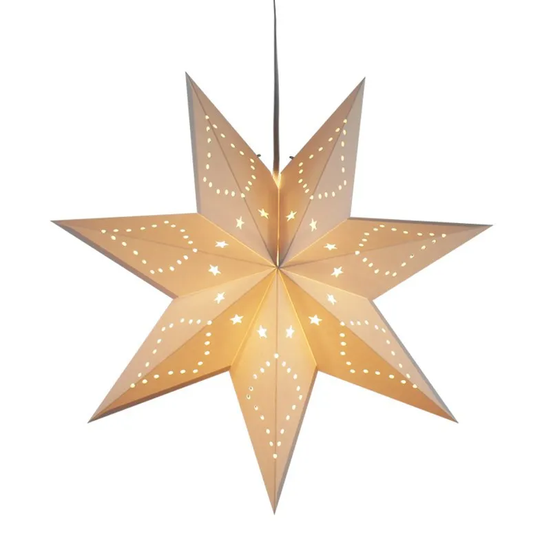 2023 High Quality Paper Star Festival Lampshade Ceiling Lights Ramadan Decoration Ramadan Lights