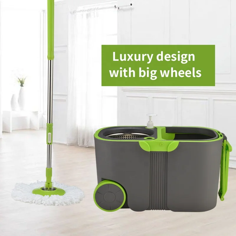 Hot Sale Household Cleaning Products Rotating Large Capacity Mop Set Household Large Roller Handle Double Drive Mop Bucket