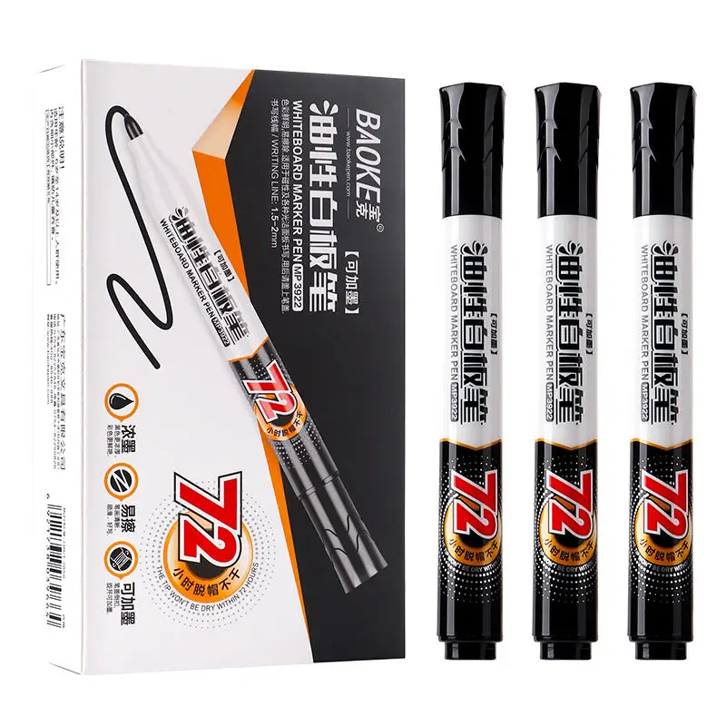 Supplier Custom Oil Based Ink 72 Hours No Dry White Board Marker Pen Jumbo Whiteboard Marker Pen For School Office