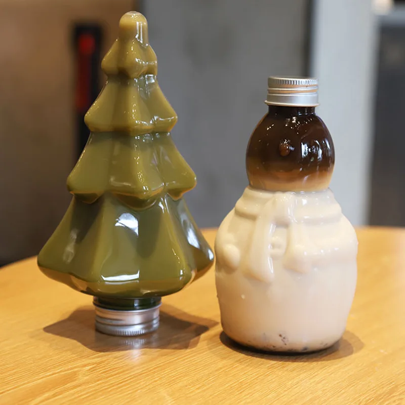 Maysure Christmas Ornaments Tower Shaped Blown Red Glass Christmas Tree with LED Lights Home Table Decor