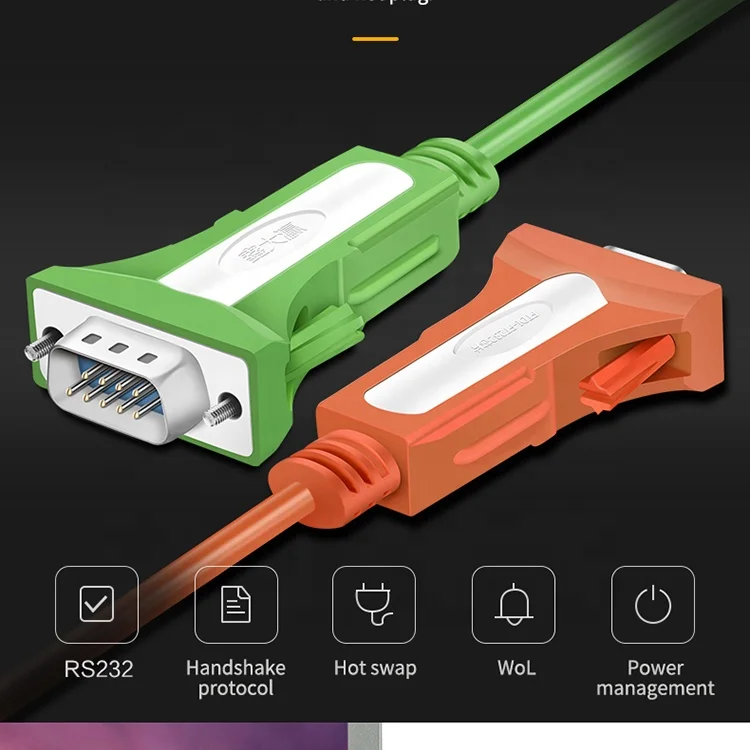 factory direct original binding ftdi usb serial rs232 usb to rs232 converter cable for win7/8/10/11