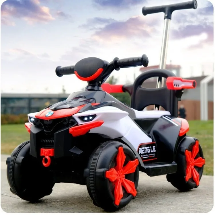 Cheap Price Kids To Drive  Electric car  with push bar baby electric toy car excavator