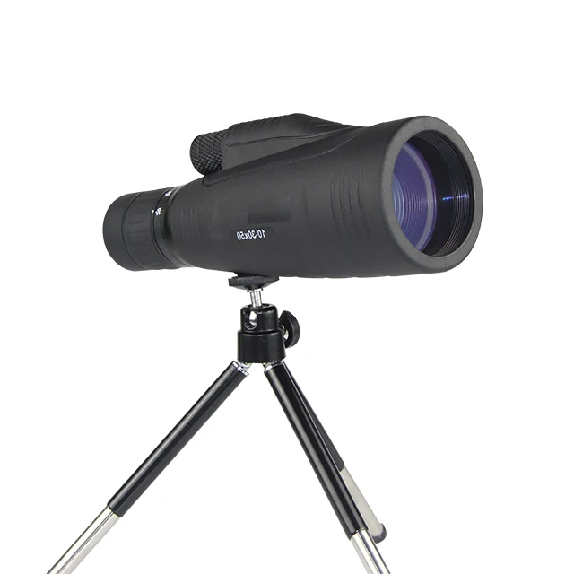 High Quality  10-30x50 Zoom monocular Telescope durable tripod for sale