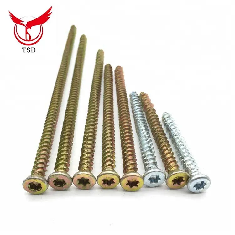 T30 Torx Drive Recess Countersunk self tapping concrete screws with low price