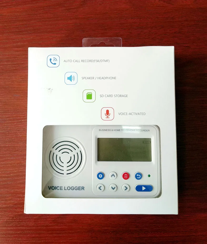 1 Line SD Card Household Standalone Crime Prevention Telephone Recorder with Answering Machine & Voice Announcement