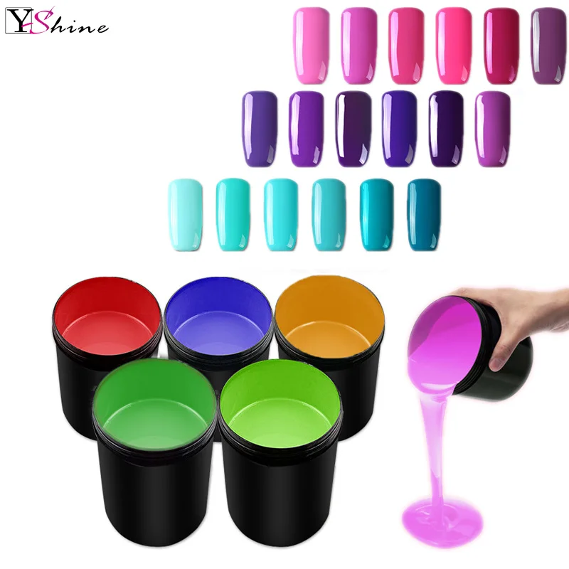 YSHINE Custom logo Gel Polish Long Lasting uv gel top coat very good nail gel polish 1 kg