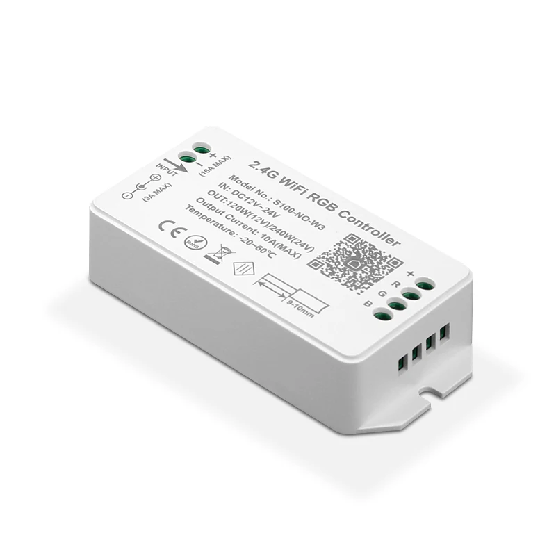 16 Million colors Tuya Smart life Wifi Dimmable Control DropLux DC12-24V RF 2.4G Wireless RGB LED Strip Dimmer Controller