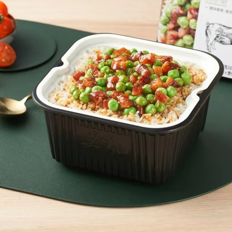 Self-Heating Sichuan Flavor Rice Bacon for Busy Office Workers for Camping & On-the-Go Instant Rice Meals