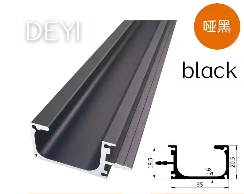 Wholesale Powder Coated Kitchen Handle Aluminum G Profile Custom Kitchen Cabinet Aluminum Furniture Handle & Knob Modern