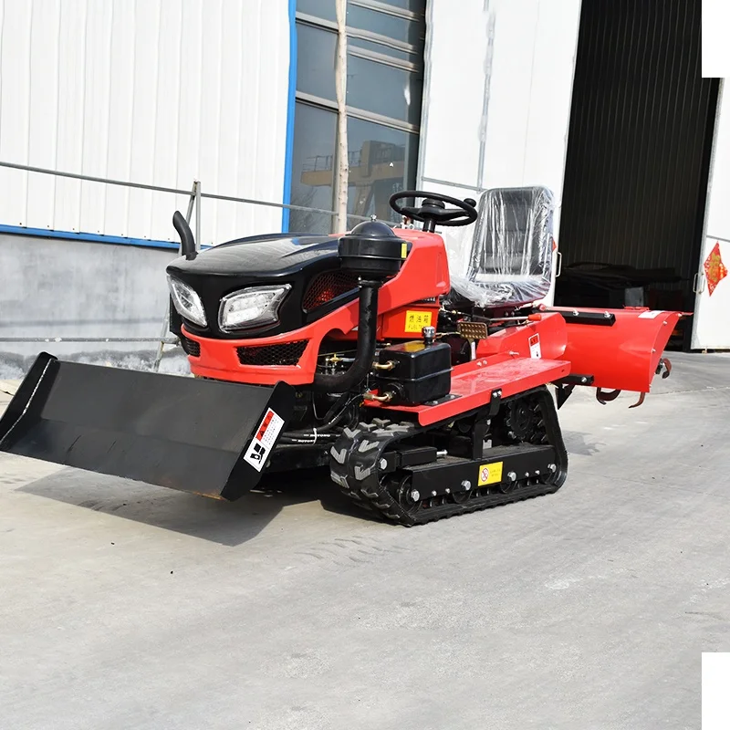 2023 Chinese new design crawler tractor agricultural 25hp 35hp 50hp 60hp 80hp multifunction track tractor