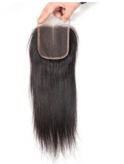 Light brown hairpiece brazilian clip in hair extension Beautiful side part soft synthetic braid for bride