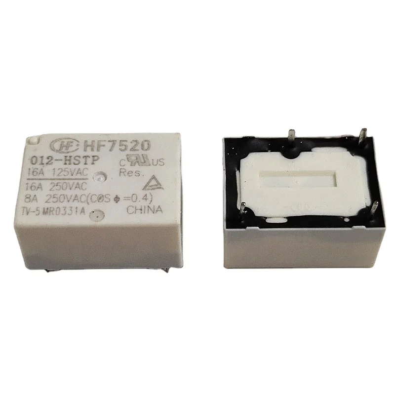 Electronic components power relay high load 5/12/24VDC 16A DIP 4pin HF7520-005/012024-HSTP