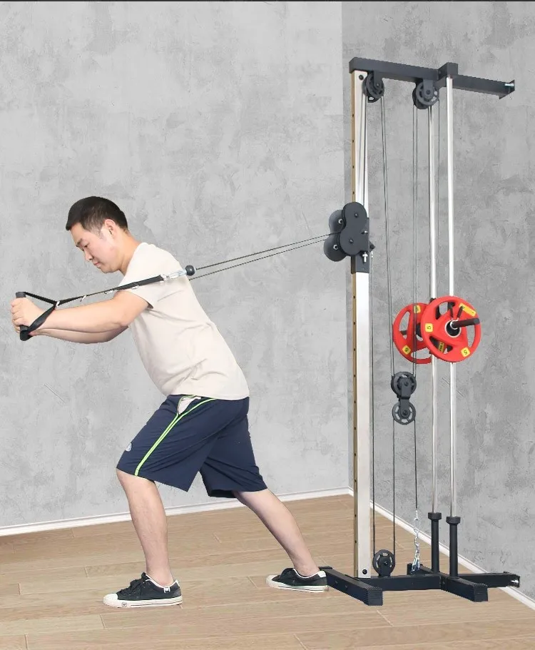 CHANGNORE Hot Sale Fitness New Home Gym Equipment Lat Pull Down Machine Multifunction Wall Mount Cable Station