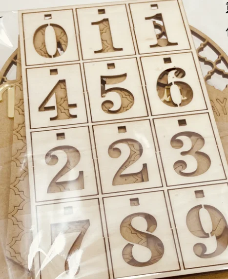 Декор стола Рамадан украшает МДФ календарь табличка