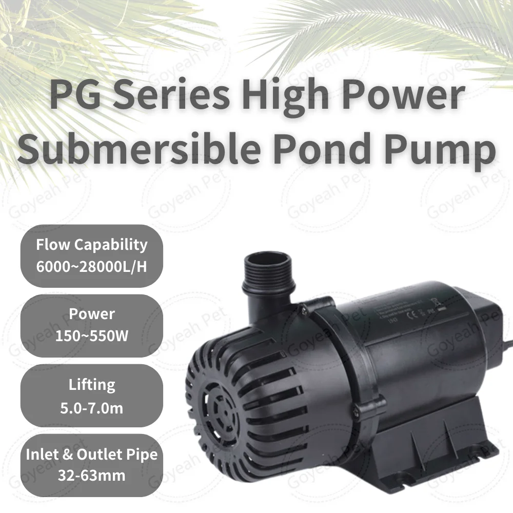 RESUN PG 6000 12000 28000 Submersible Water Pump High Power Aquarium Pond Pump