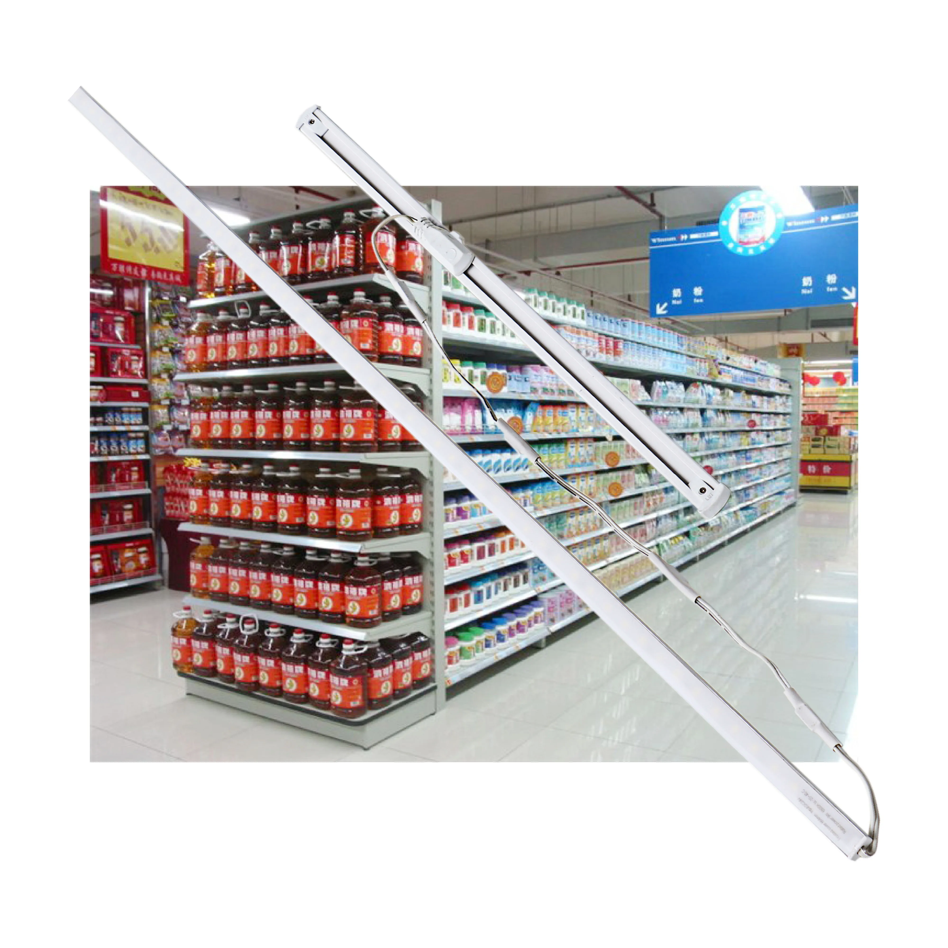 Linkable Led Tube Linear Light Shop Cabinet Lighting Led Supermarket Shelf Light