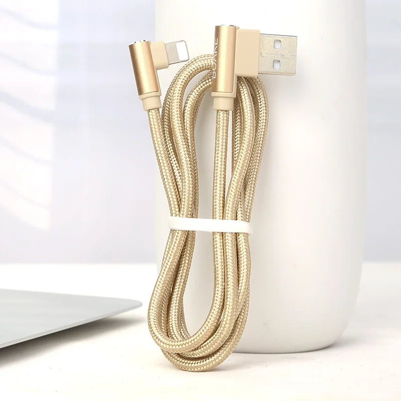 SOSLPAI hot-sale product usb type-c cable 90 degree Curved micro usb cable Data line type c cables fast charging