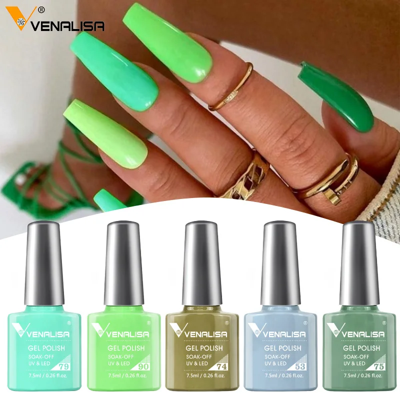 Wholesale Venalisa 7.5ML UV Gel Nail Gel Polish Esmalte de unas de manicura cosmética barniz de gel LED semipermanente