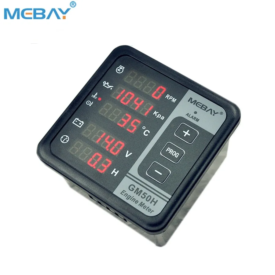  Mebay панель двигателя GM50HR 6 в 1 Тахометр Температура