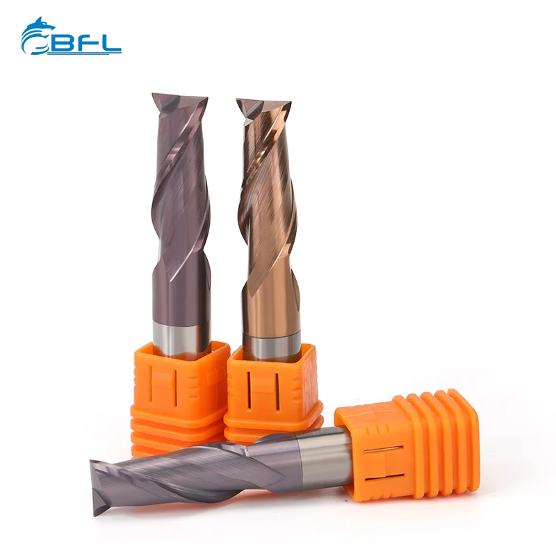 BF 2 Flute Flat  helic end mill mcd face milling cutter  tools for woodworking