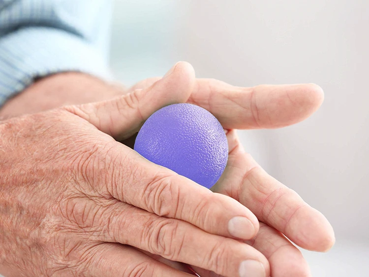 Manufacturer OEM custom Finger Hand Stress Ball for Muscle Tension Relief hand grip egg stress ball