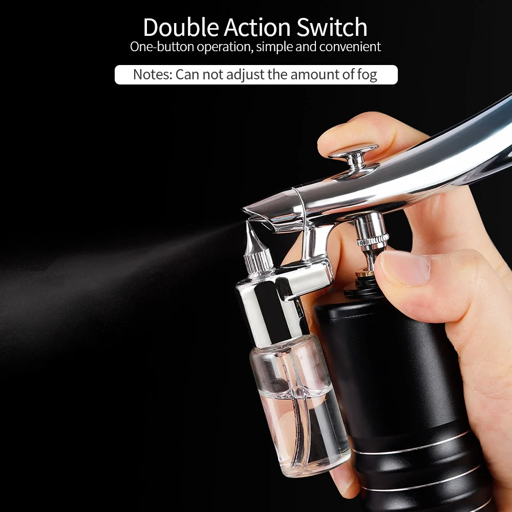Handheld Airbrush Kit Rechargeable Mini Air Compressor Spray Gun with Double Action for Makeup Art Nail Painting Tattoo Manicure