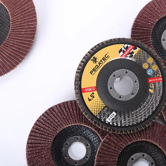 Factory Offered Hot Sale 4.5 Inch 115mm Abrasive Disc Flap Discs Aluminum Oxide Zirconium Flap Disc
