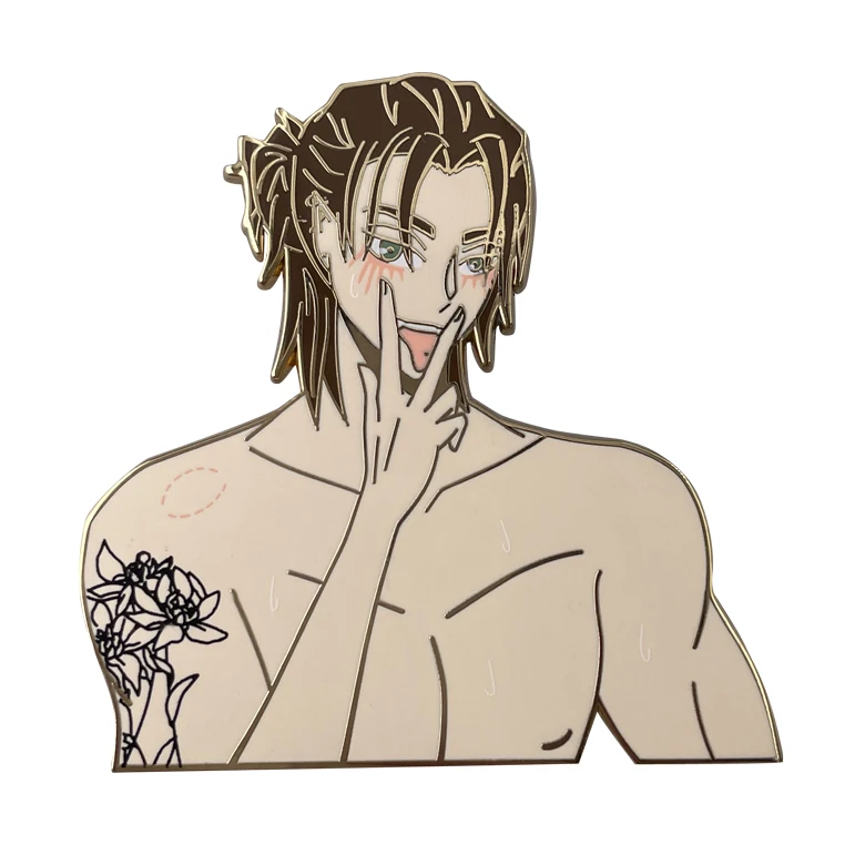 New fashion OEM manufacturer custom metal cute cartoon hard enamel pins souvenir