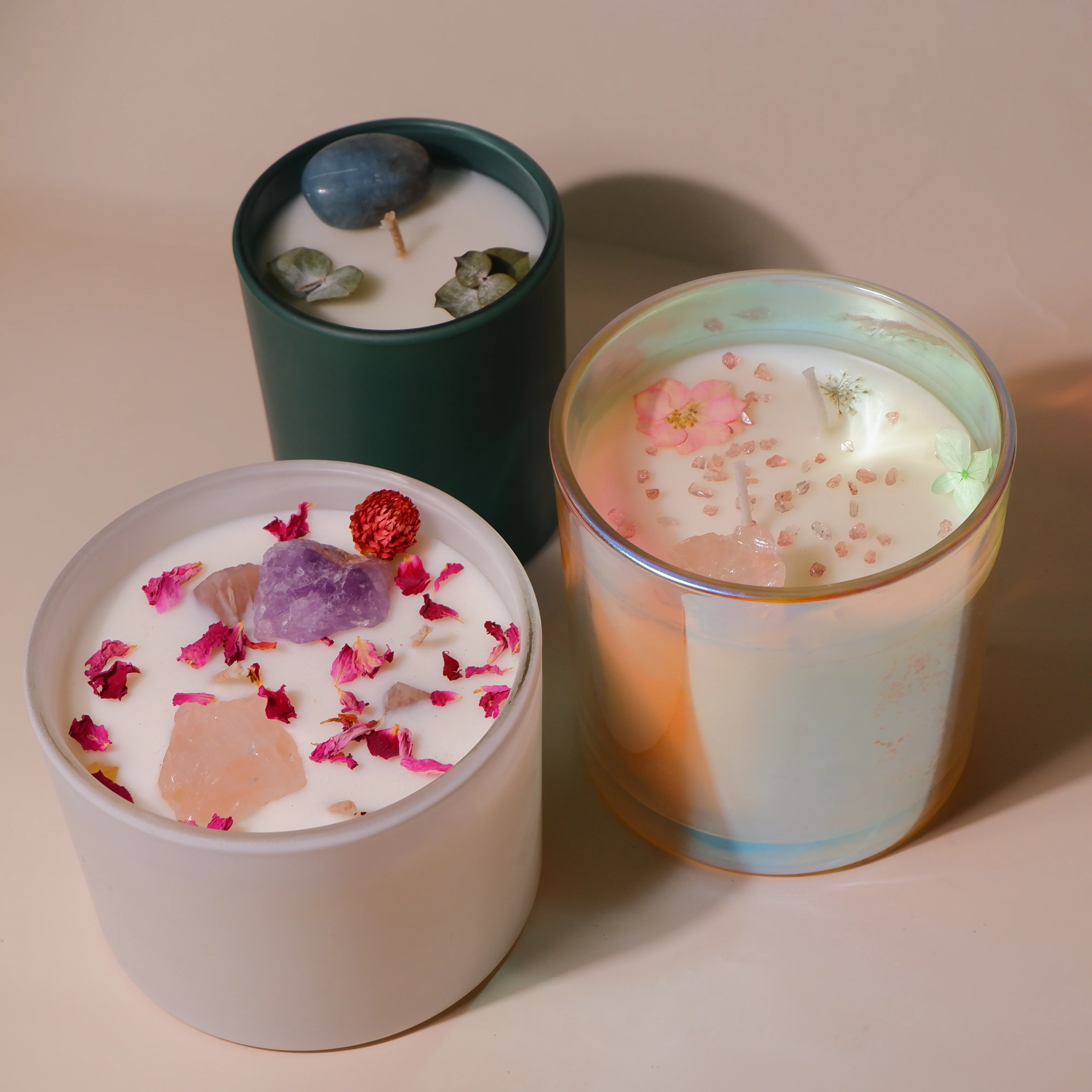 Luxury Leather Wrapped Home Decor Cylinder Empty Scented Candle with Custom Logo