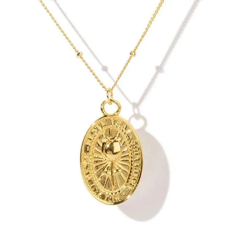 Daidan Gold Plated Necklace Chain Rose Jewelry 18K Gold Custom Silver Rose Flower Necklace