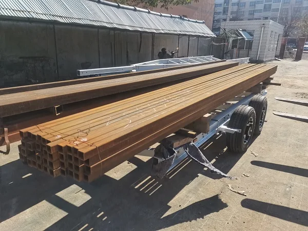 Heavy duty tandem axles aluminum Boat Trailer for 6.25 m boat