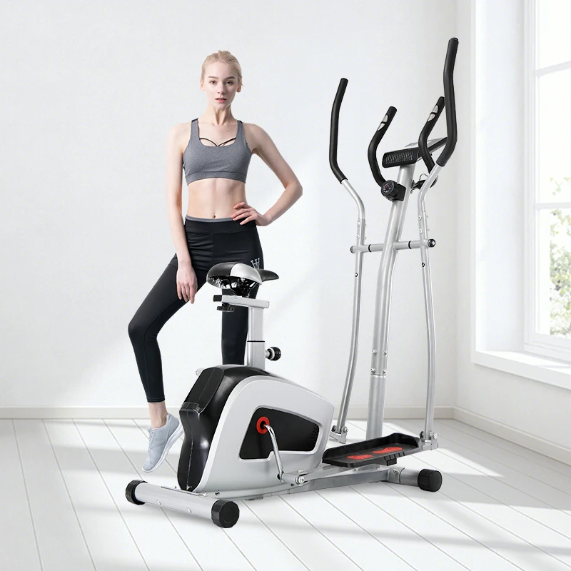 Crystal OEM/ODM Swing Exercise Fitness Sports Cross Trainer Home Use Steel And Iron Style Elliptical Trainer Machine