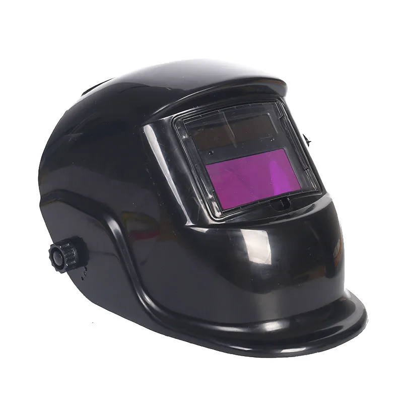 Anti-fall double-layer square mirror variable photoelectric welding helmet