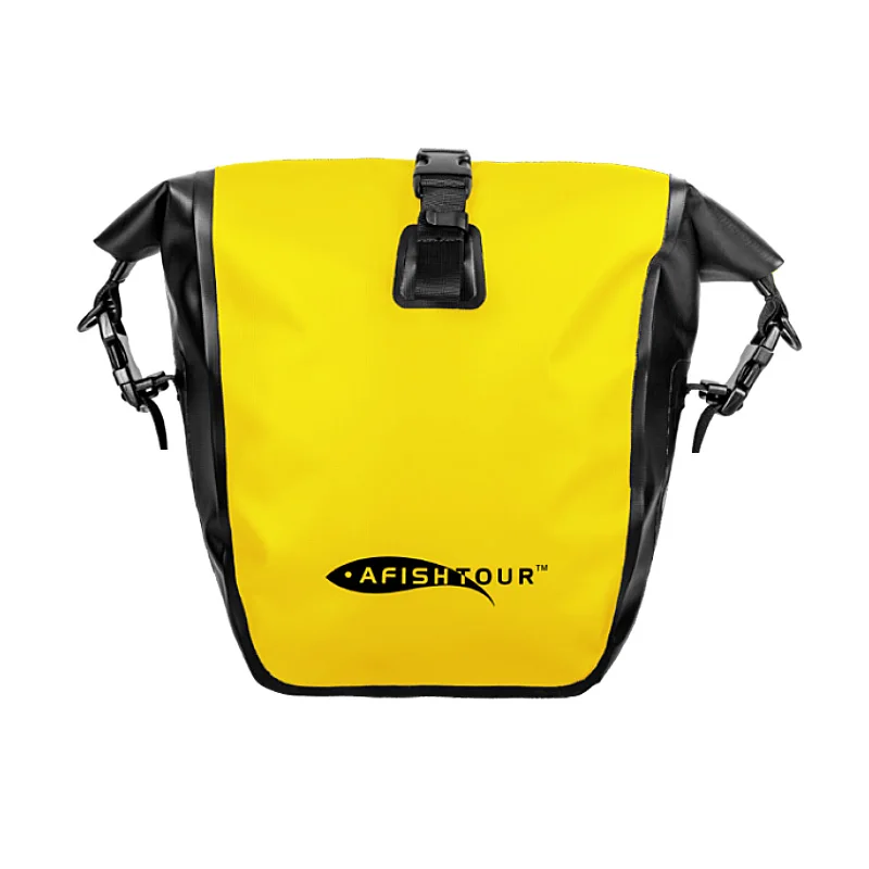 Custom 15L 25L Cycling 500D Pvc Waterproof Road Bicycle Transport Tail Trunk Seat Bag Mountain Rear Rack Bike Side Pannier Bag
