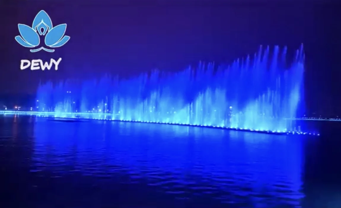Low price free design outdoor large lake and sea lighting music dance water waterfall fountain