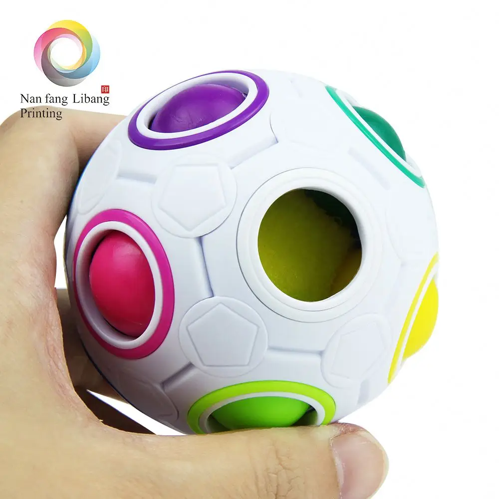 3D abs magic rainbow ball jigsaw puzzle push cube fidget toy abs