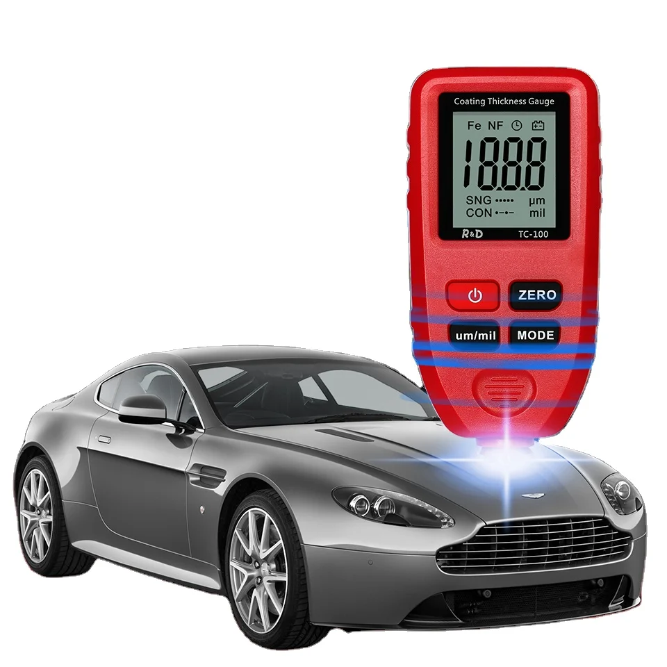 
Paint Thickness Gauge | Best Digital Meter for Automotive Coating Thickness Tester | High Contrast Backlight LCD 